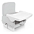 CADEIRA DE REFEICAO COSCO CAX00524 PORTATIL SMART CINZA GELO (OUTLET) BOX - Imagem 1