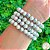 Pulseira de Howlita Branca (esfera) - Imagem 1