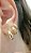 Kit de Brincos Argolinhas Grossinha Folheada a Ouro 18k - Imagem 2