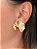 Brinco Martelado Folheado a Ouro 18K - Imagem 1