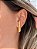 Brinco Gota folheado a ouro 18k com Fecho de Click - Imagem 2