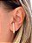 Brinco Ear Hook Cravejado de Zircônia Folheado a Ouro 18K - Imagem 3