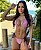 Biquini Ibiza Cortininha Listras Rosa Bebê - Imagem 1