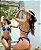 Biquíni Santorini Azul Royale  com Preto Luxury Collection Empina Bumbum - Imagem 4