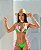 Biquíni Santorini Recortes  Rosa Candy com Verde Bandeira  Reversível e Empina Bumbum - Imagem 7