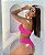 Body Mykonos Renda Rosa com  Laranja Neon Handmade Collection - Imagem 4