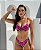 Biquíni Capri Meia Taça  Animal Print Rosa  Tanga Reversível - Imagem 1