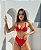 Biquíni Amalfi Vermelho Texturizado Hot Pants - Imagem 1