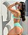 Biquíni Amalfi Verde Água Texturizado Hot Pants - Imagem 3