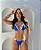 Biquíni Aruba Fru-Fru Azul Royale Glow com Branco - Imagem 1