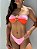 Biquíni Cancún Tomara que Caia Rosa Candy com Laranja Tanga Reversível - Imagem 1