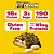 FITCRUNCH Chocolate Peanut Butter, High Protein Baked Bar, 16g Protein, 5ct - Imagem 2