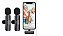 Microfone Lapela Sem Fio 2 Mic Para iPhone Duplo - Imagem 1