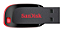 Pendrive SanDisk Cruzer Blade 128GB 2.0 preto e vermelho - Imagem 1