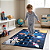 Tapete Infantil Amarelinha Astronauta Menino Aromá 1,35m x 1,00m antiderrapante - Imagem 2
