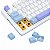 Teclado Gamer Mecânico Redragon Gloria Pro, RGB, Wireless, Bluetooth, Switch Bumblebee, ABNT2, 98%, Branco E Azul, K664WBP-RGB-PRO (PT-BUMBLEBEE) - Imagem 7