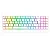 Teclado Mecânico Gamer Redragon Ashe, RGB, Switch Brown, Branco - K626-KB-W - Imagem 1