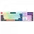 Teclado Mecânico Gamer Redragon Trundle, RGB, Switch Brown, ABNT2, Branco, Azul e Rosa, K668WBO-RGB - Imagem 1