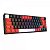 TECLADO MECANICO GAMER REDRAGON CASTOR PRO SEM FIO RGB PRETO E VERMELHO SWITCH MARROM - Imagem 3