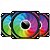 Kit com 3 Fans Redragon Magnetico ARGB Infinity Mirror Pretas Interligáveis 120 mm GC-F012 - Imagem 1