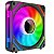 Kit com 3 Fans Redragon Magnetico ARGB Infinity Mirror Pretas Interligáveis 120 mm GC-F012 - Imagem 2