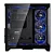 Gabinete Gamer Rise Mode Galaxy Glass Standard V2, Mid Tower, ATX, Lateral e Frontal em Vidro Temperado, Sem FANs, Preto - RM-GA-GGST2-FB - Imagem 2