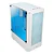 Gabinete Gamer Rise Mode Wave - Mid Tower, USB 2.0+3.0, Lateral  Vidro , C/ 3x Fan ARGB - Branco - Imagem 2