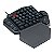 Teclado Mecanico Gamer Redragon Ditix One-Handed, RGB, Switch Azul, Preto, K601-RGB - Imagem 1