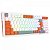 Teclado Mecânico Gamer Redragon Gloria, RGB, Switch Dust-Proof Red, ABNT2, Branco e Laranja, K664WOG-RGB (PT-RED) - Imagem 3