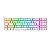 Teclado Mecanico Gamer Redragon Pollux, RGB, Switch Brown, Branco, K628-RGB-W-PT-BROWN - Imagem 1