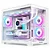 GABINETE GAMER ROUND5 BLAST WHITE (M-ATX / AQUARIO / FRONTAL VIDRO / SEM FAN) - Imagem 1