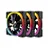 KIT FAN 3 UNIDADES K04 BLUECASE PRETO ARGB - Imagem 1