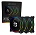 Kit Fan com 3 Unidades, Bluecase Controlável ARGB, Preto - K06ARGB - Imagem 1