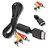 Cabo de Áudio e Video RCA para Ps1 e Ps2 - Imagem 2