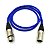 Cabo XLR profissional - 5 Metros - Azul - Imagem 2