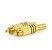 Plug Rca Macho 6mm Dourado - Imagem 1
