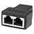 Adaptador Duplicador de Porta RJ45 com 3 Entradas Fêmeas - Imagem 2