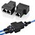 Divisor tri fêmea  Rj45 1x2 metal - Imagem 4