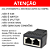 Adaptador Duplicador de Porta RJ45 com 3 Entradas Fêmeas - Imagem 2