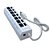 Hub usb 2.0 7 portas chaveado branco - Imagem 3