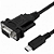 Cabo USB Tipo-C para Serial RS232 DB9 (9 Pinos) - Imagem 1