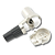 Conector XLR Macho 90 Graus Profissional Prata - Imagem 3