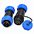 Kit conector 7 pinos 5A power aviação acoplador macho fêmea - Imagem 4