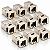 Kit com 10 peças Keystone RJ45 Cat6 Blindado - Imagem 1