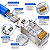 Kit 10 Conectores RJ45 CAT 7 Blindado com Guia e Prensa Cabo - Imagem 3