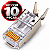 Kit 10 Conectores RJ45 CAT 7 Blindado com Guia e Prensa Cabo - Imagem 1
