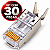 Kit 30 Conectores RJ45 CAT 7 Blindado com Guia e Prensa Cabo - Imagem 1