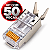 Kit 50 Conectores RJ45 CAT 7 Blindado com Guia e Prensa Cabo - Imagem 1