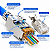 Kit 10 Conectores Rede RJ45 CAT7 Blindado Vazado Prensa Cabo - Imagem 3