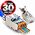 Kit 30 Conectores Rede RJ45 CAT7 Blindado Vazado Prensa Cabo - Imagem 1